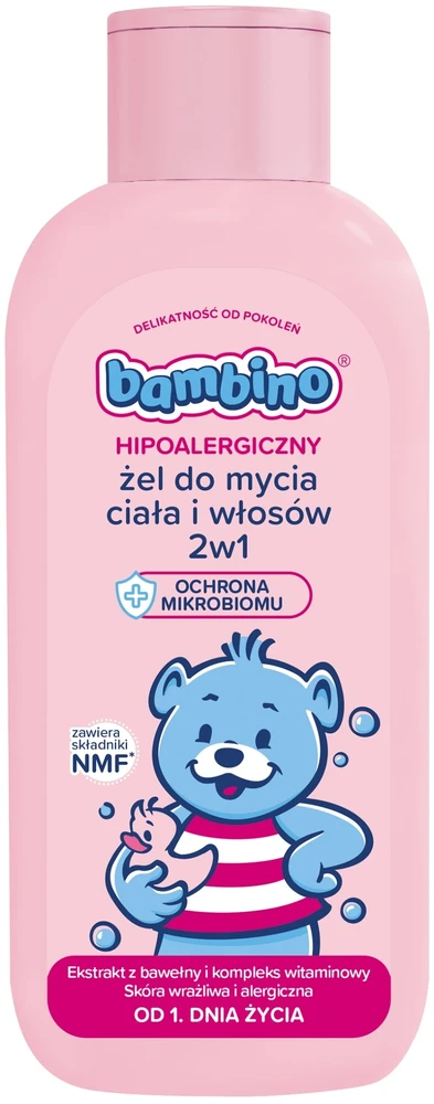 Nivea Bambino Kūno ir plaukų prausimosi gelis kūdikiams nuo pirmųjų gyvenimo dienų, 400 ml