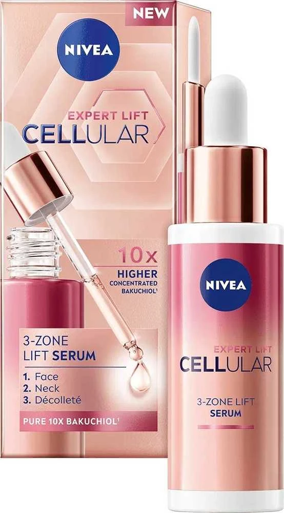 Nivea Cellular Expert Lift 3 zonų pakeliantis serumas odos serumas