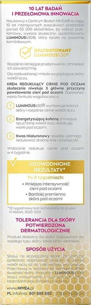 Nivea Luminous630®, 15 ml