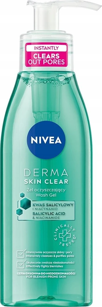 Nivea Derma Skin Clear valomasis gelis nuo netobulumų 150ml