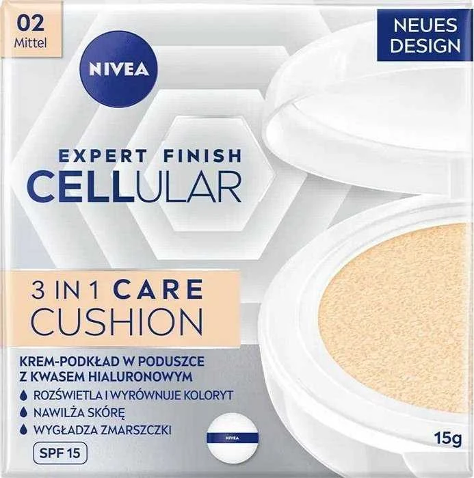 Nivea Cellular Expert Finish 3in1 Care Cushion Makeup moterims, 15 g