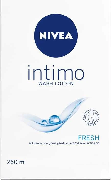 Nivea Intimo Wash Lotion Fresh Comfort Intimate Cosmetics moterims, 250 ml
