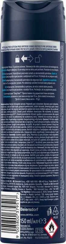 Nivea Men Deep Beat nugarėlė su instrukcija