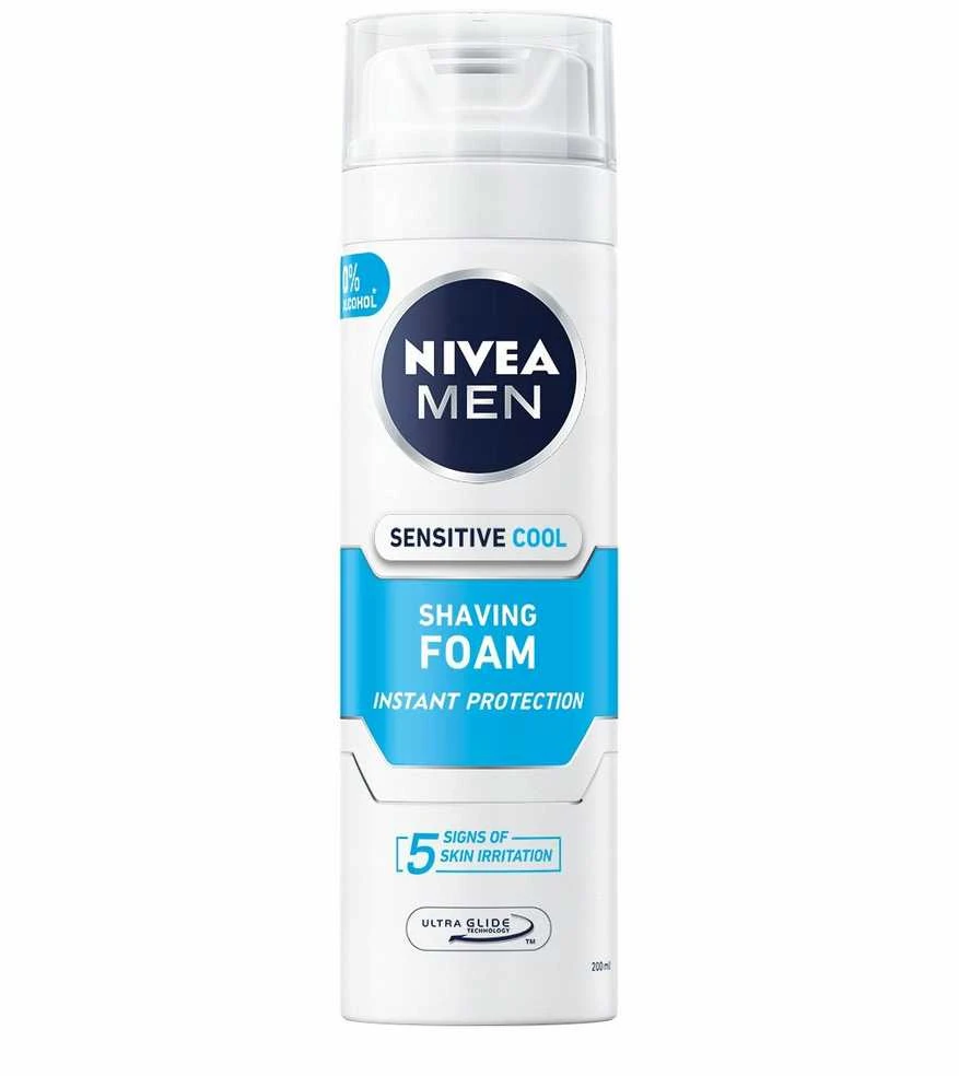 „Nivea Men Sensitive“ vėsinamosios skutimosi putos, 200 ml