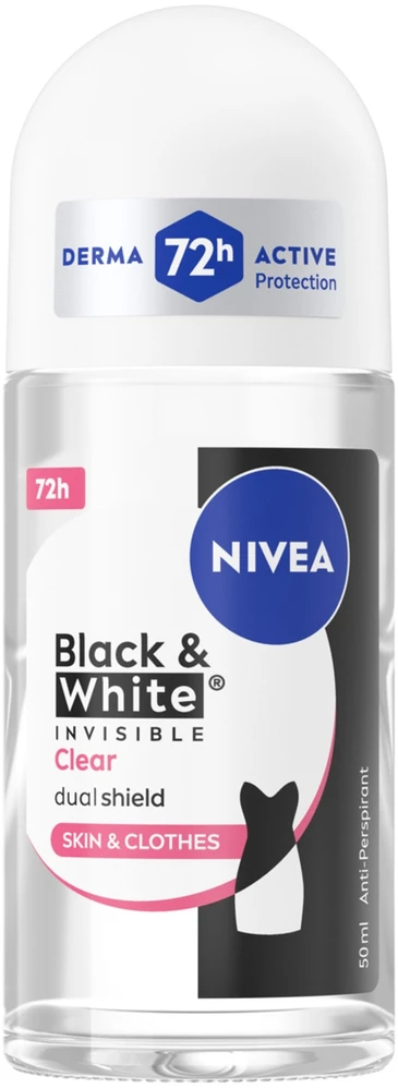 Nivea Juodas & Baltas Invisible Clear antyperspirant w kulce 50ml