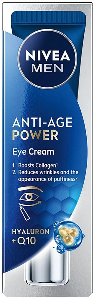 „Nivea Men Anti-Age Power“ paakių kremas nuo raukšlių, 15 ml