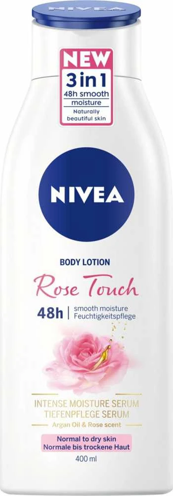 Nivea Rose Touch & Hydration Losjonas kūnui Losjonas kūnui moterims, 400 ml