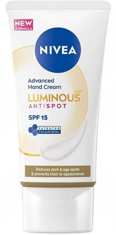 Nivea „Luminous630®“ rankų kremas nuo spalvos pakitimų SPF15, 50 ml