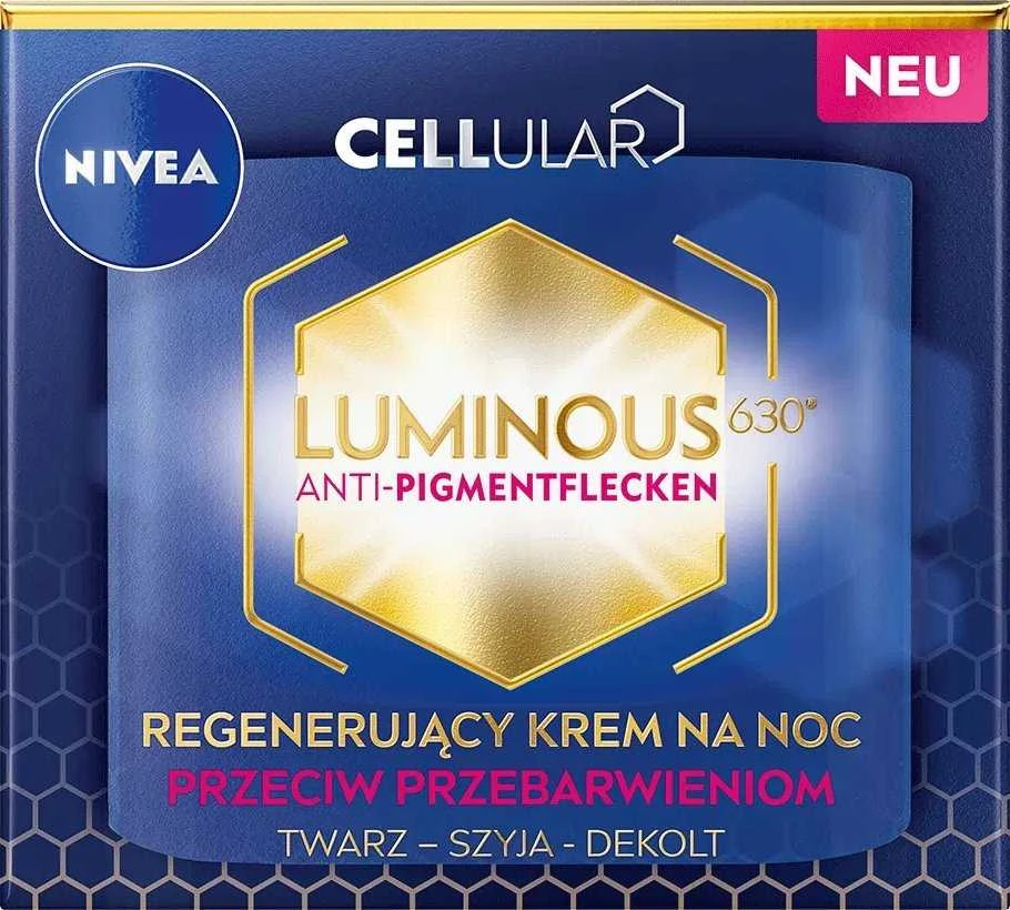 Nivea Cellular Luminous 630 Anti- (Naktinis kreminis), 50 ml