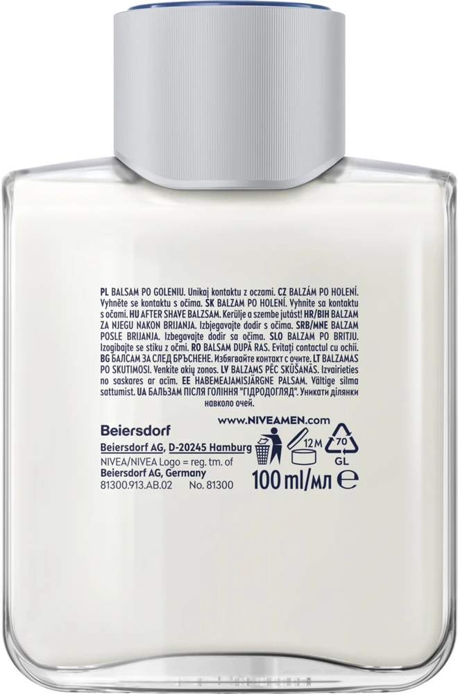 Nivea Men Hydrocare drėkinamasis balzamas po skutimosi 100 ml