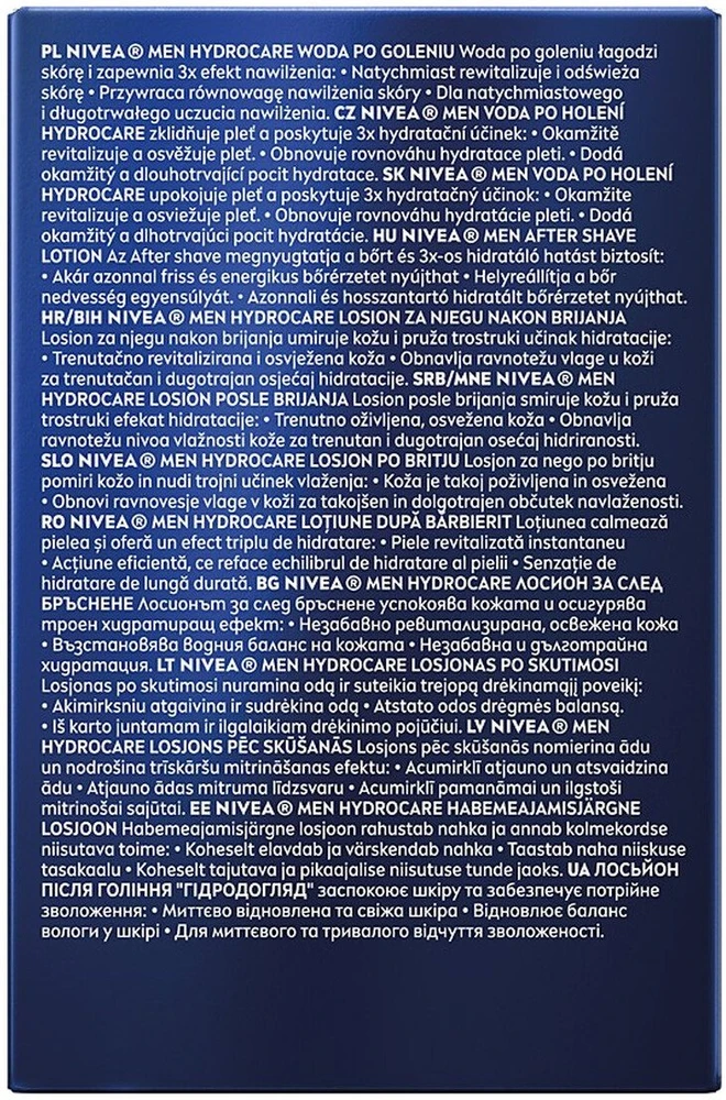 Nivea „Hydrocare“ losjonas po skutimosi (100 ml)
