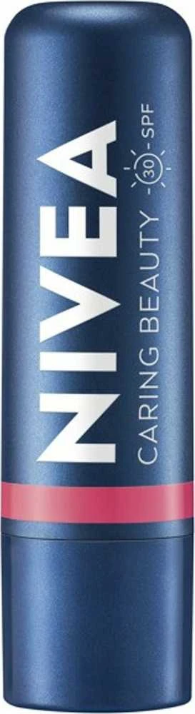 Nivea Caring Beauty lūpų ir skruostų balzamas „Rožė“, 4,8 g