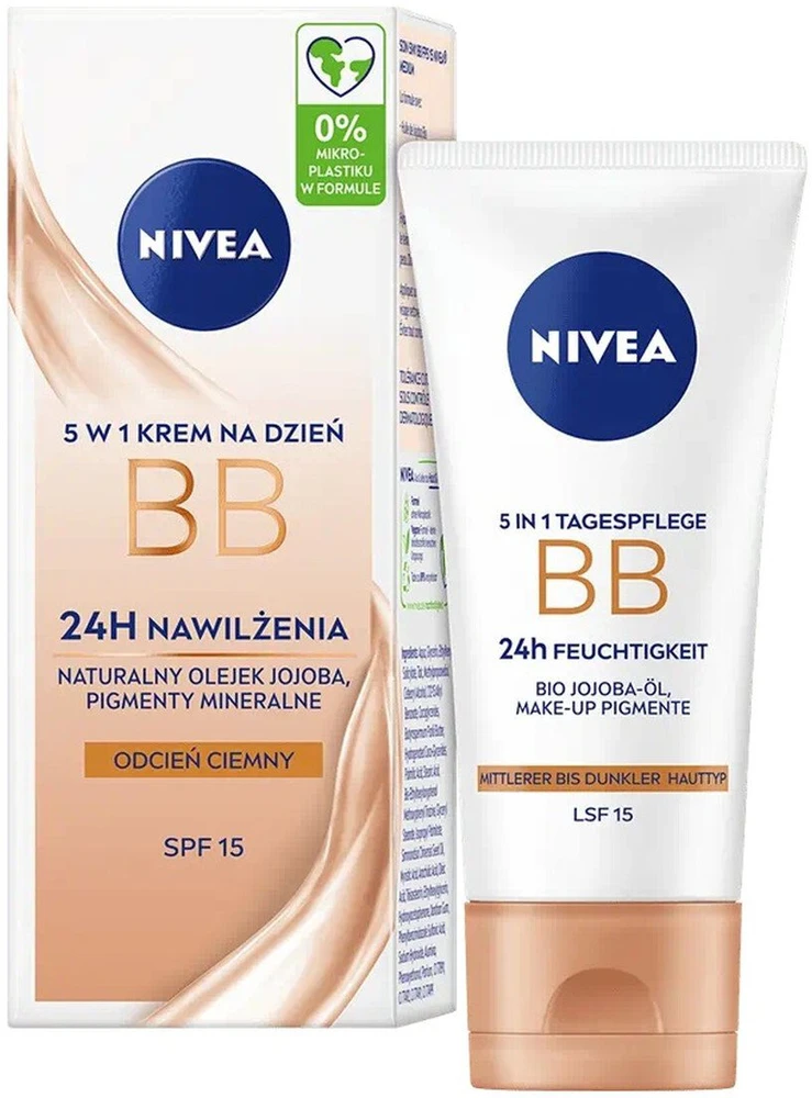 Nivea 5-in-1 BB dieninis kremas tamsus 50 ml