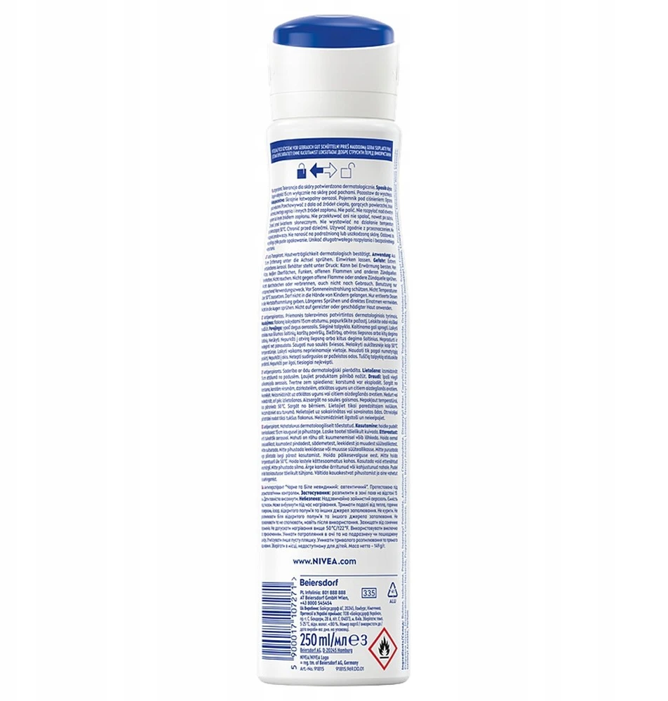 Nivea antyperspiranto nugarėlė su instrukcijomis