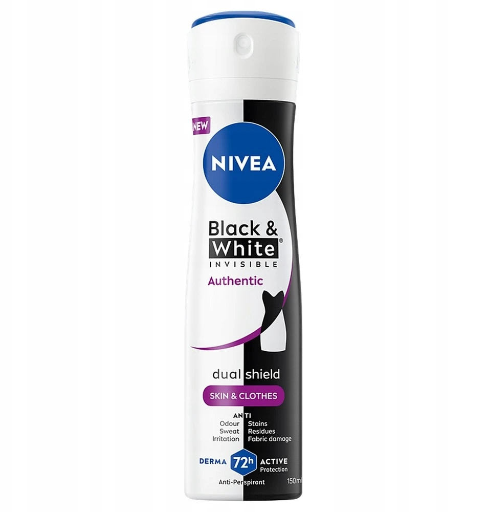 Nivea Black & White Invisible purškiamas dezodorantas 150ml