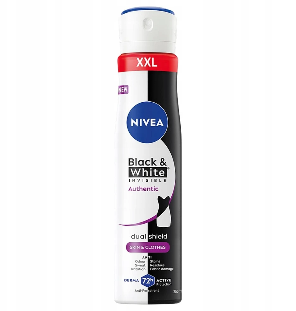 Nivea Black & White Invisible purškiamas dezodorantas 250ml