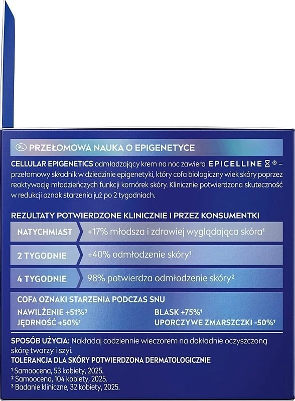 Nivea Cellular Epigenetics jauninantis naktinis kremas 50 ml