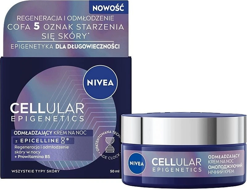 Nivea Cellular Epigenetics jauninantis naktinis kremas 50 ml