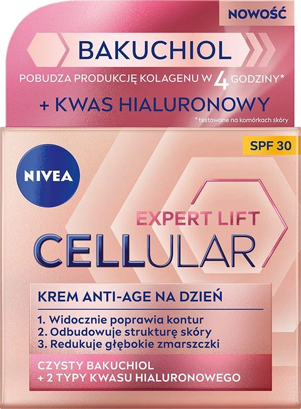 Nivea Cellular Expert Lift Bakuchiol priešsenis senėjimą veikiantis naktinis kremas 50 ml