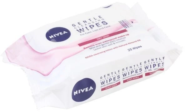 „Nivea 3in1“ raminamosios makiažo valymo servetėlės, 25 vnt.