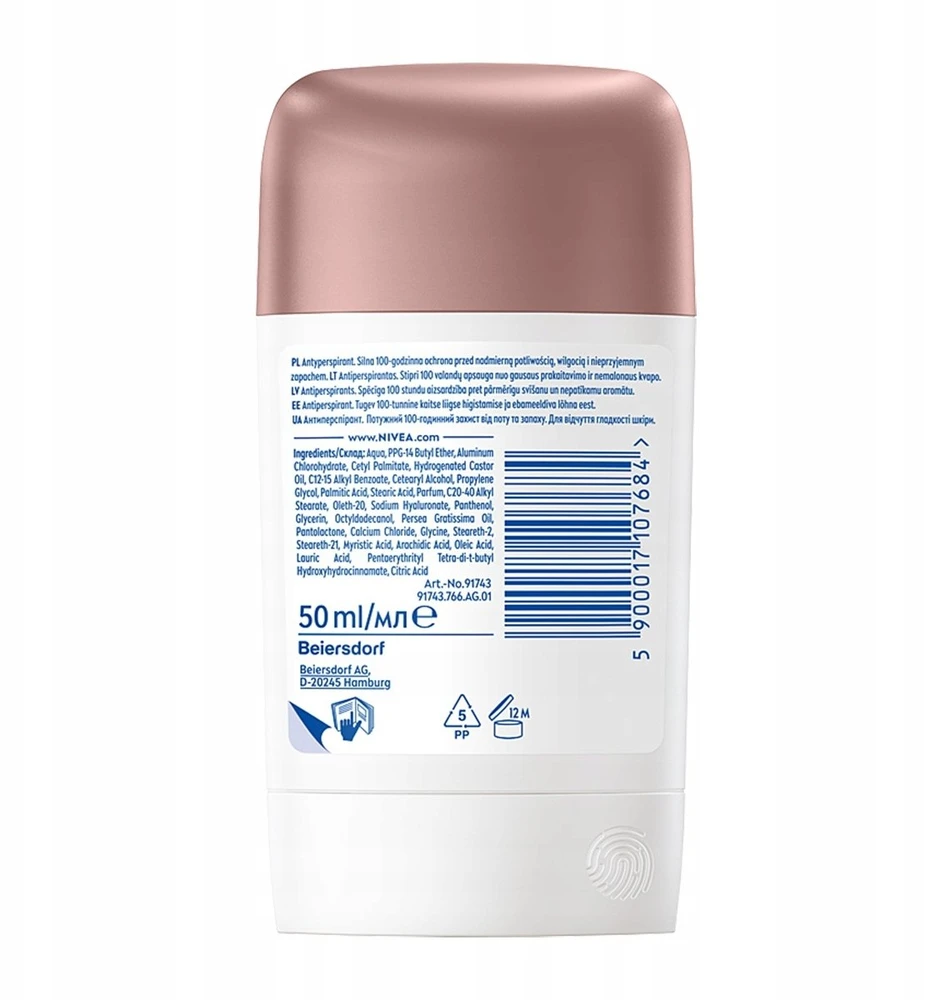 Nivea Derma Control Clinical Ultra Comfort antiperspirantas-stiklas 50 ml