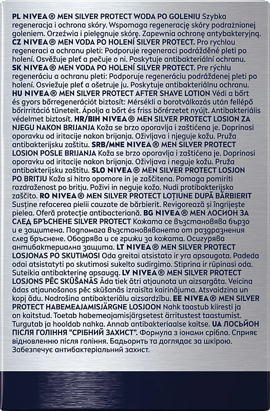 Nivea Vyrams skirtas losjonas po skutimosi „Sidabrinis Protect“ 100 ml