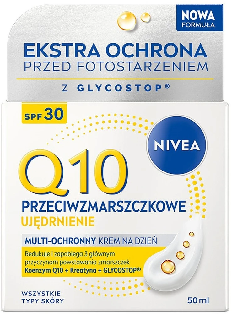 Nivea Q10 stangrinantis dieninis kremas nuo raukšlių SPF30 50ml