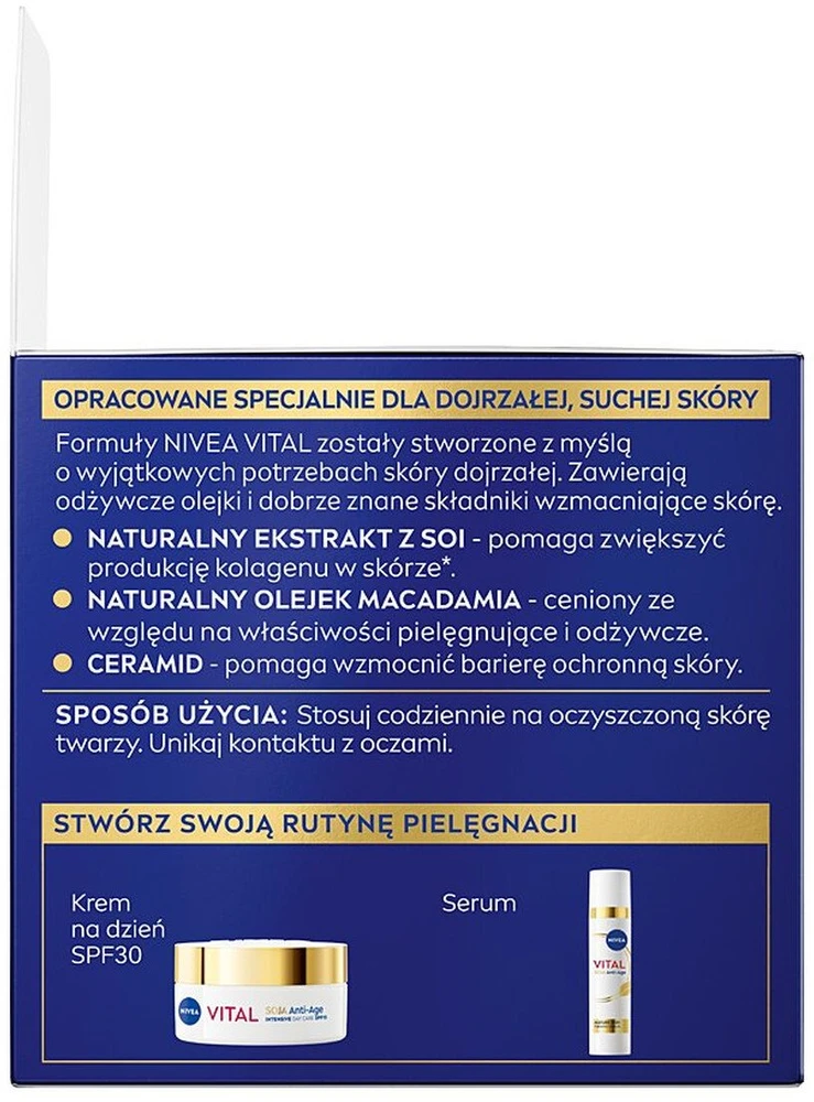 Nivea Vital Soja intensyvus naktinis kremas 50 ml