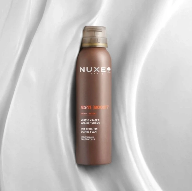 „Nuxe Men Boost“ skutimosi putos nuo sudirginimo, 150 ml