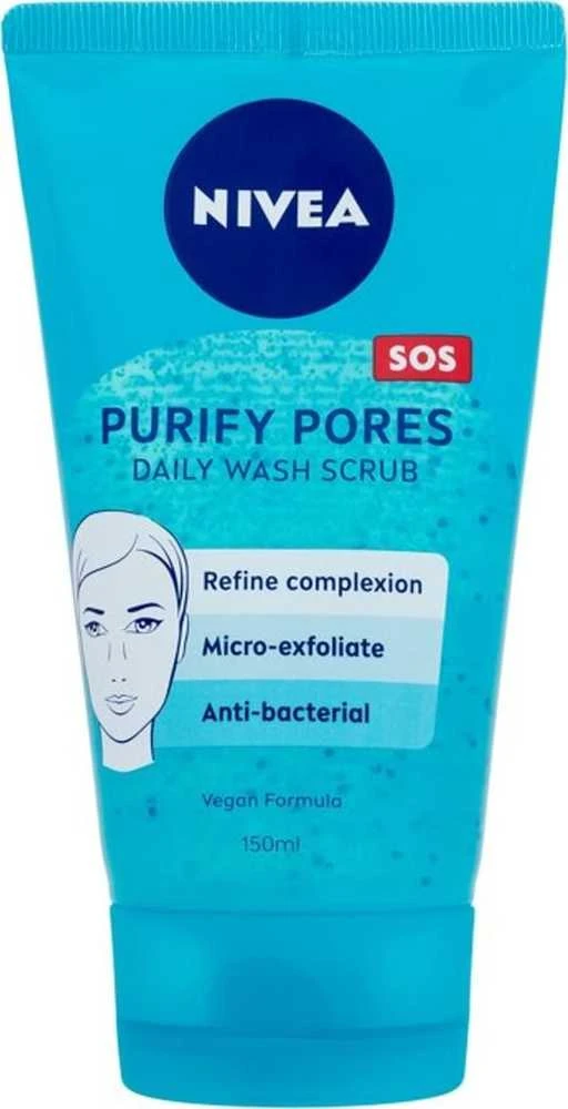 Nivea Clean Deeper Daily Wash šveitiklis Peeling moterims, 150 ml