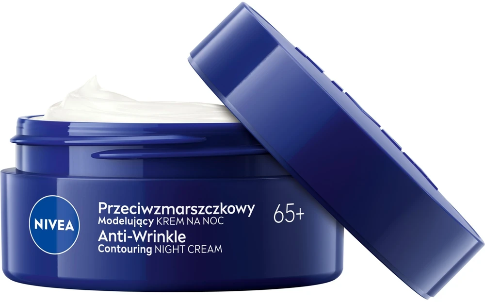 Nivea Naktinis kremas nuo raukšlių, modeliuojantis, 65+, 50 ml