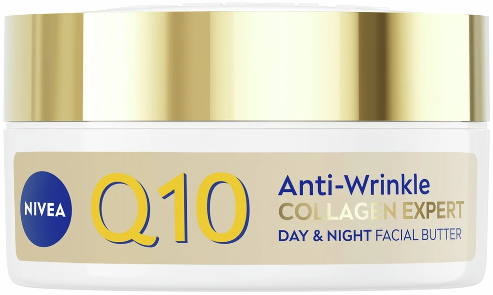 Nivea NIVEA Q10 Anti-Wrinkle Collagen Expert veido, kaklo ir dekoltė sviestas dienai ir nakčiai 50 ml