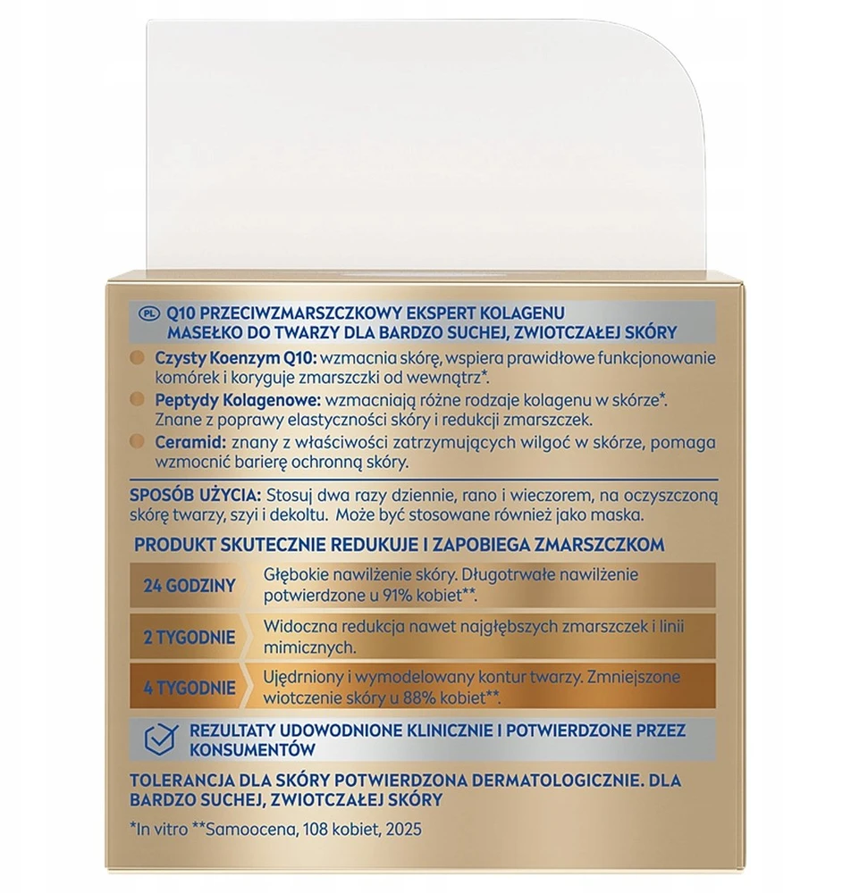Nivea NIVEA Q10 Anti-Wrinkle Collagen Expert veido, kaklo ir dekoltė sviestas dienai ir nakčiai 50 ml