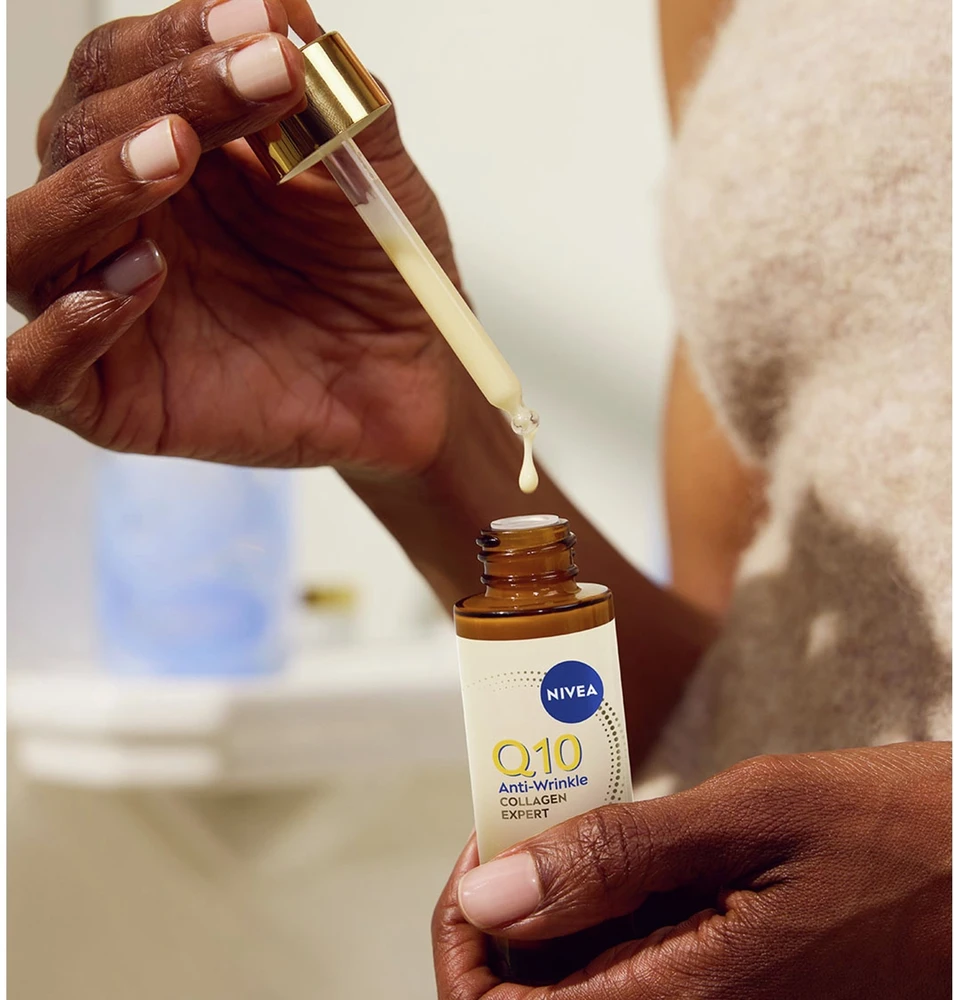 Nivea NIVEA Q10 Anti-Wrinkle Collagen Expert Repair serumas veidui, kaklui ir dekoltė sričiai 30 ml