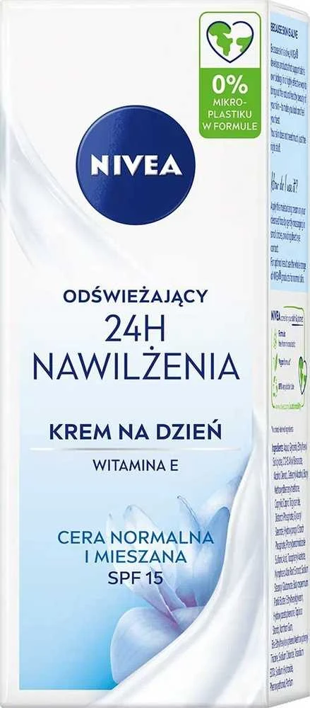 Nivea 24H drėkinamasis normaliai ir mišriai odai, 50 ml