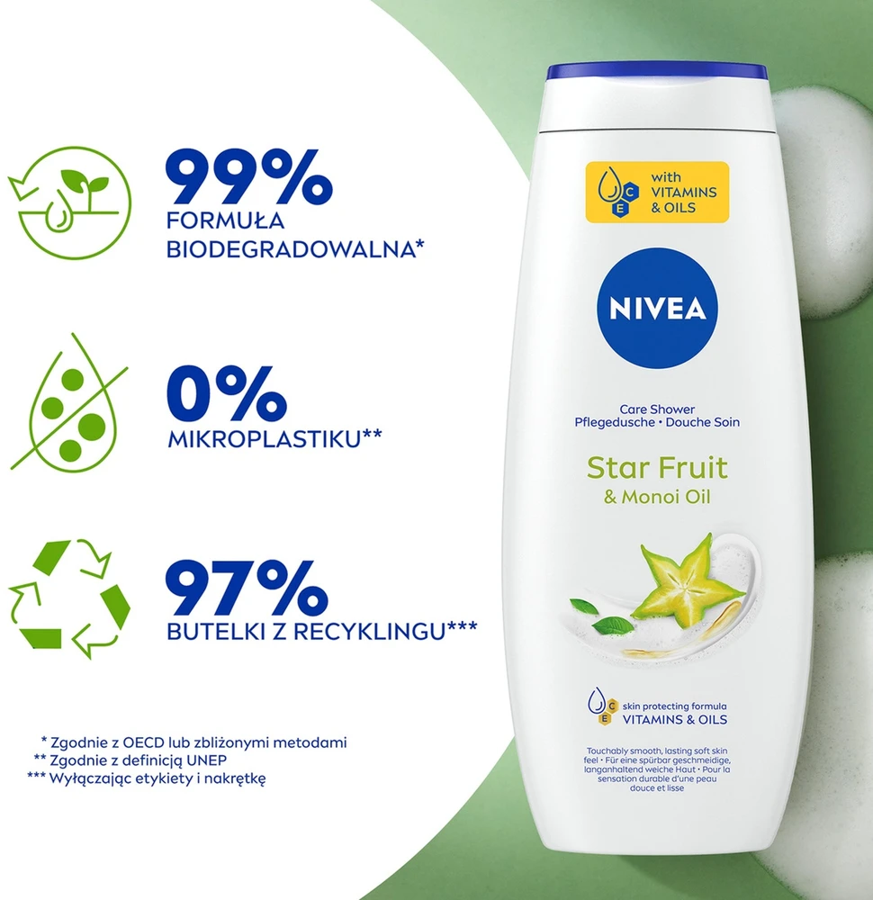 Nivea Star Fruit & Monoi Oil żel pod prysznic 500ml