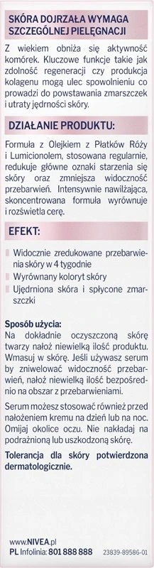 Nivea Vital Radiant Skin 3in1 grožio serumas 40ml