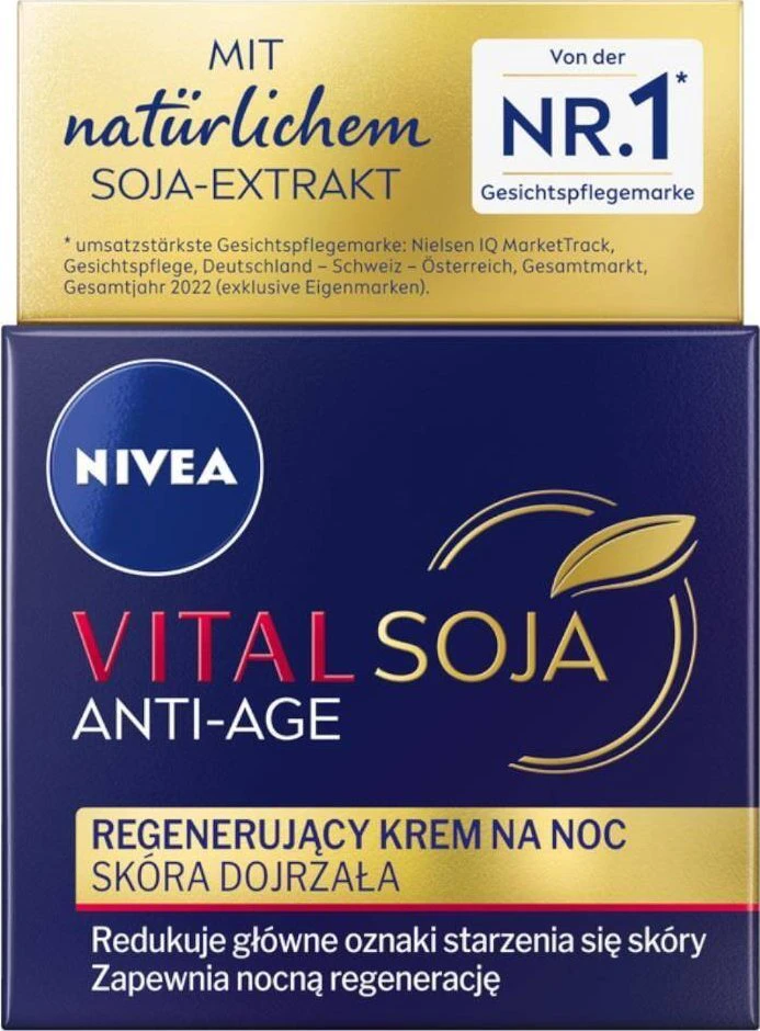 Nivea Vital Soja Anti-Age Night Kreminis Night Skin Kreminis