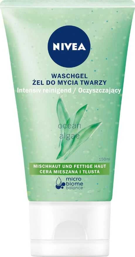Nivea Visage valomasis veido prausimosi gelis mišriai ir riebiai odai 150 ml