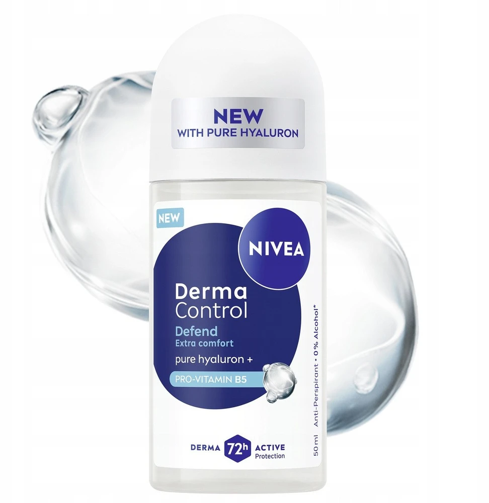 Nivea Derma Control rutulinis dezodorantas su hialuronu