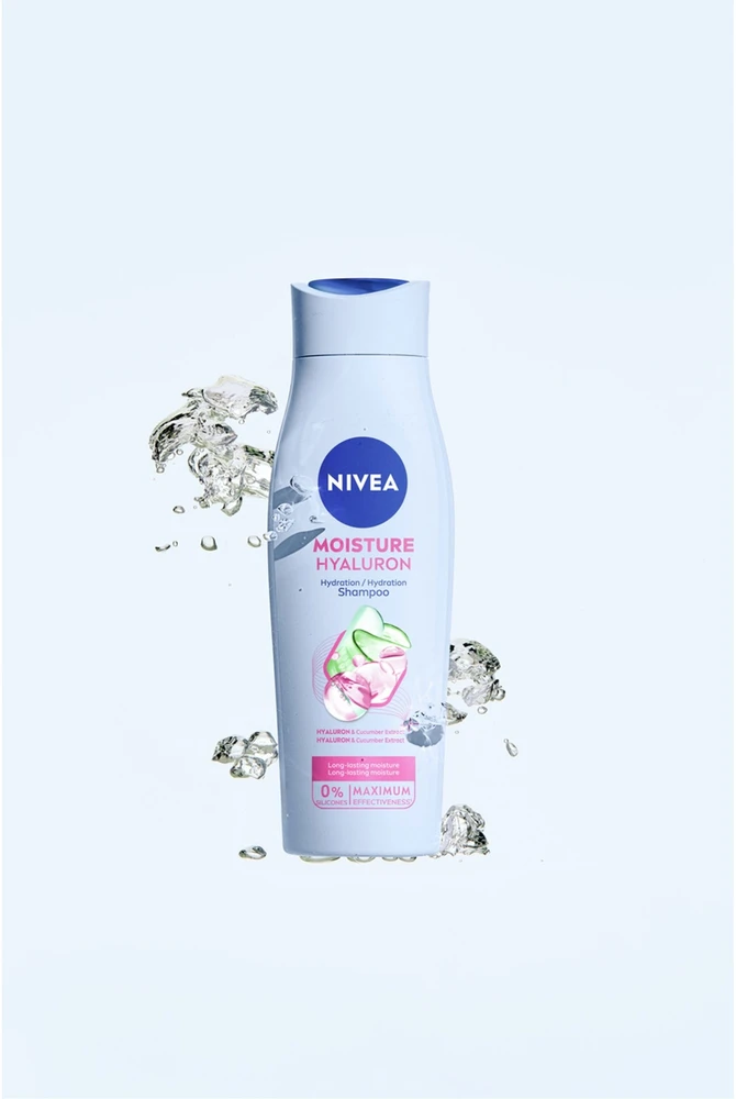 Nivea Drėkinamasis šampūnas „Moisture Hyaluron“ su hialurono rūgštimi, 400 ml