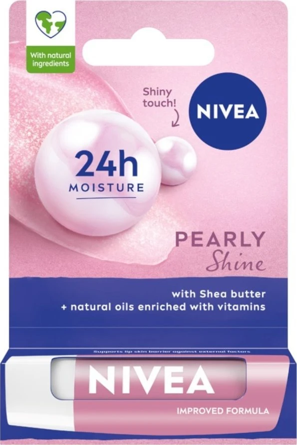 Nivea 24H Moisture Lip Pearly Shine, 4,8 g