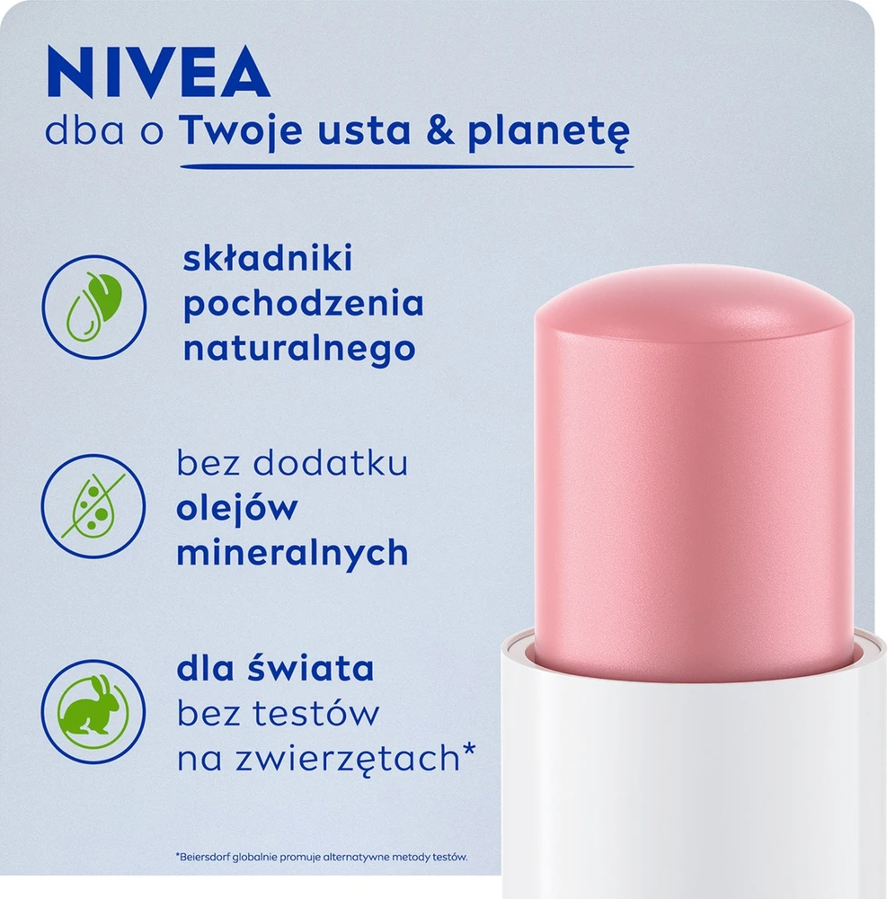 Nivea 24H Moisture Lip Pearly Shine, 4,8 g