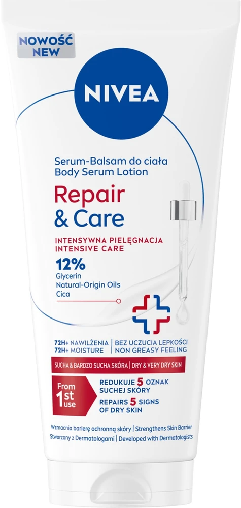 „Nivea Repair & Care“ regeneruojamasis serumas-kūno balzamas, 200 ml
