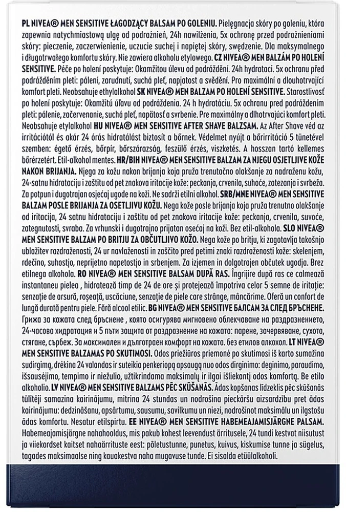 Nivea Raminamasis balzamas po skutimosi vyrams jautriai odai, 100 ml