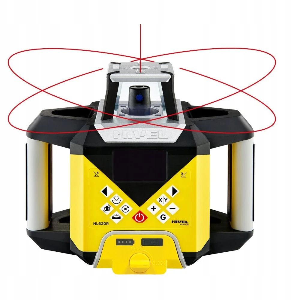 NIVEL SYSTEM LASER SUKAMASIS NL620R DIGITAL Raudonas