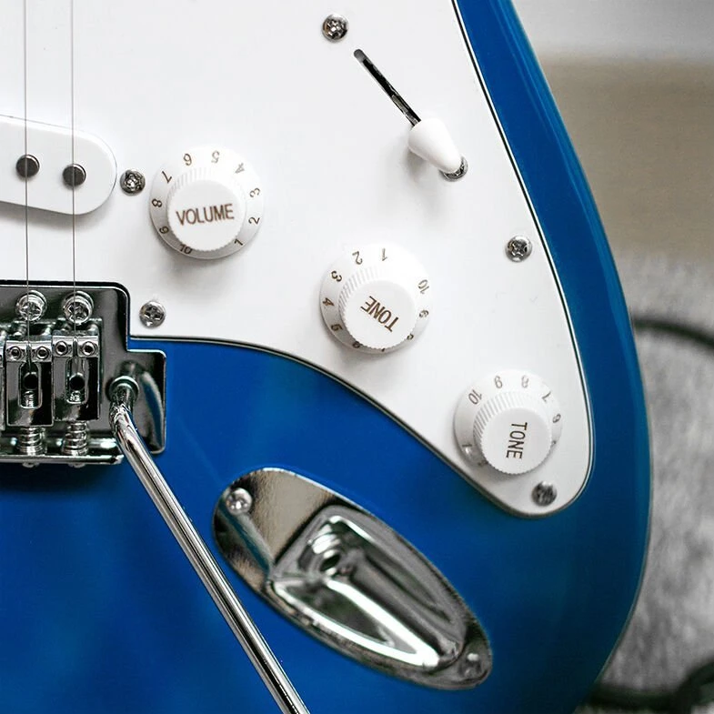 NN EG SET Raudonas komplektas gitarowy gitara elektrinė s