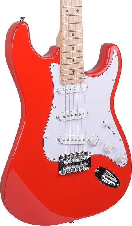 NN EG SET Raudonas komplektas gitarowy gitara elektrinė s
