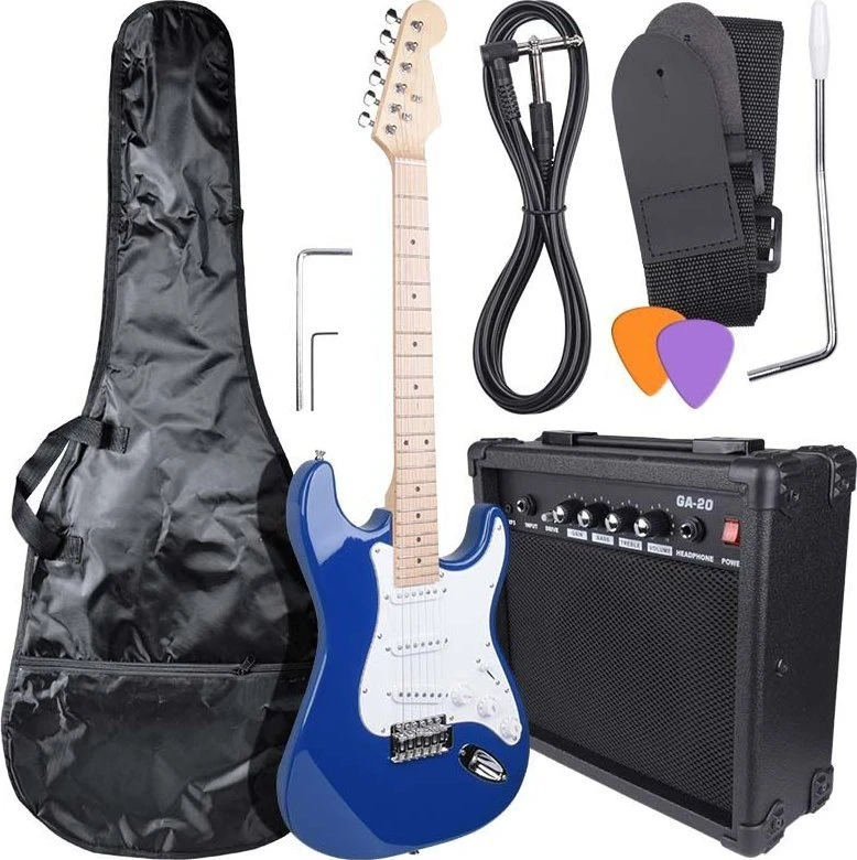 NN EG SET BLU komplektas gitarowy gitara elektrinė s