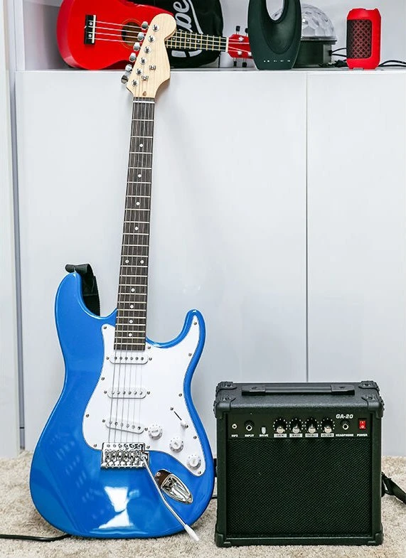 NN EG SET BLU komplektas gitarowy gitara elektrinė s